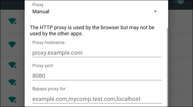 Configuring Android Proxy on WPAD Networks
